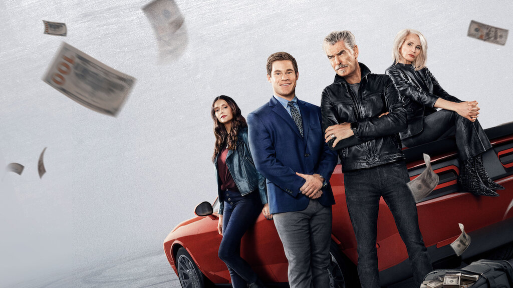 The Out-Laws Cast Guide: Adam Devine, Pierce Brosnan, Nina Dobrev and Ellen  Barkin Star - Netflix Tudum