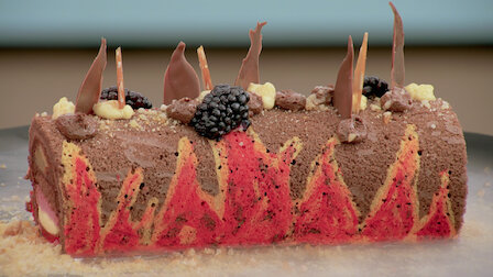 Prue Leith's Chocolate Yule Log - The Great British Bake Off