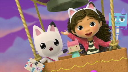 GABBY'S DOLLHOUSE, from left: Gabby Girl (voice: Laila Lockhart Kraner),  Pandy Paws (voice: Tucker Chandler), (Season 1, aired Nov. 1, 2022). photo:  ©Netflix / Courtesy Everett Collection Stock Photo - Alamy