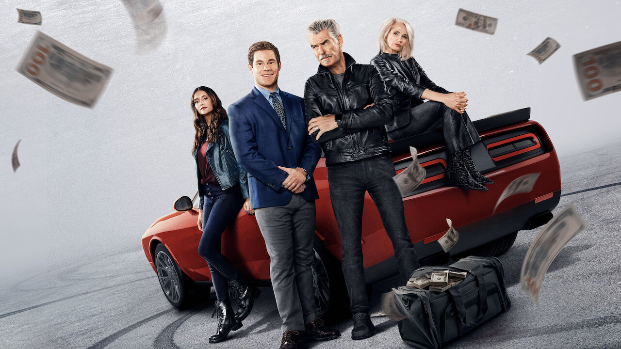 The Out-Laws Cast Guide: Adam Devine, Pierce Brosnan, Nina Dobrev and Ellen  Barkin Star - Netflix Tudum