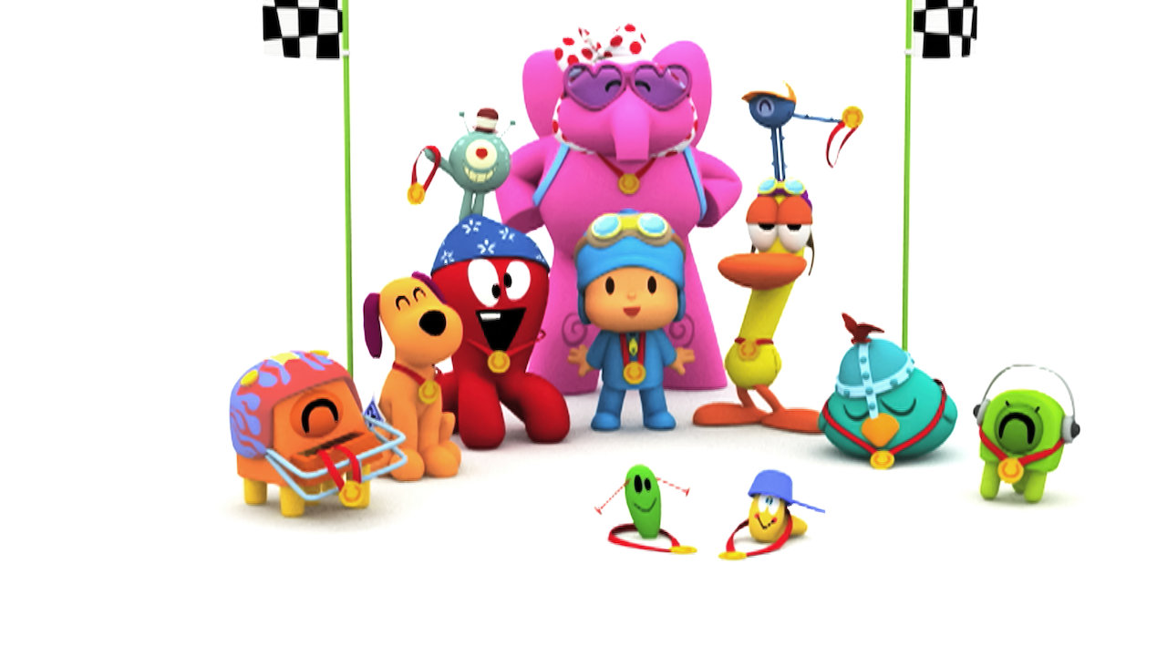 pocoyo carreras de autos